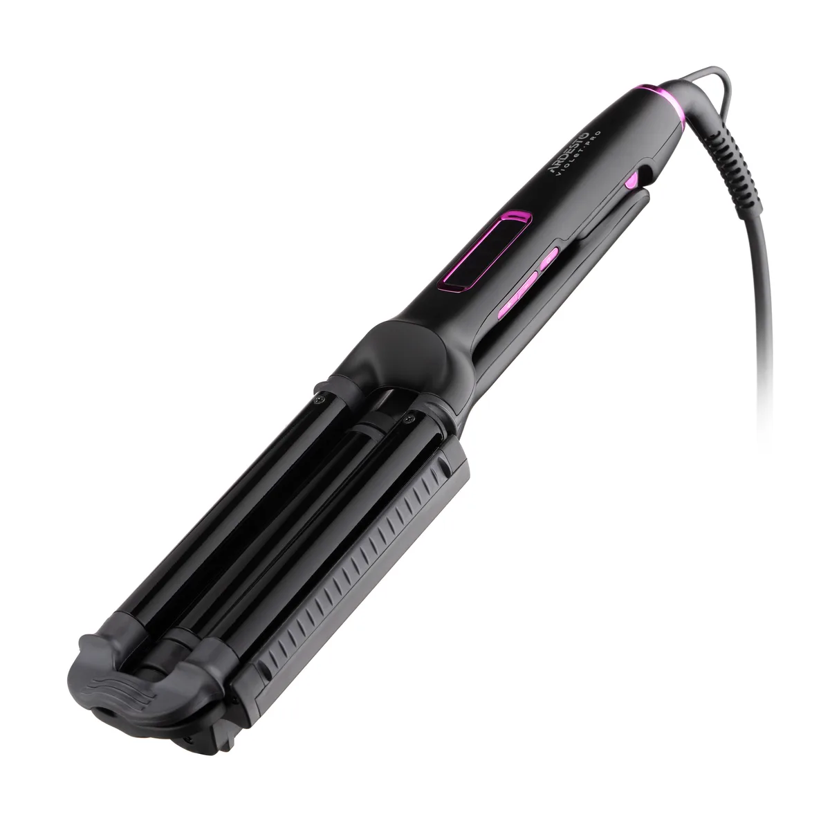 Прилад для укладки волосся ARDESTO Violet Pro, 90Вт, 170-210°C, керамічне покриття, чорний.