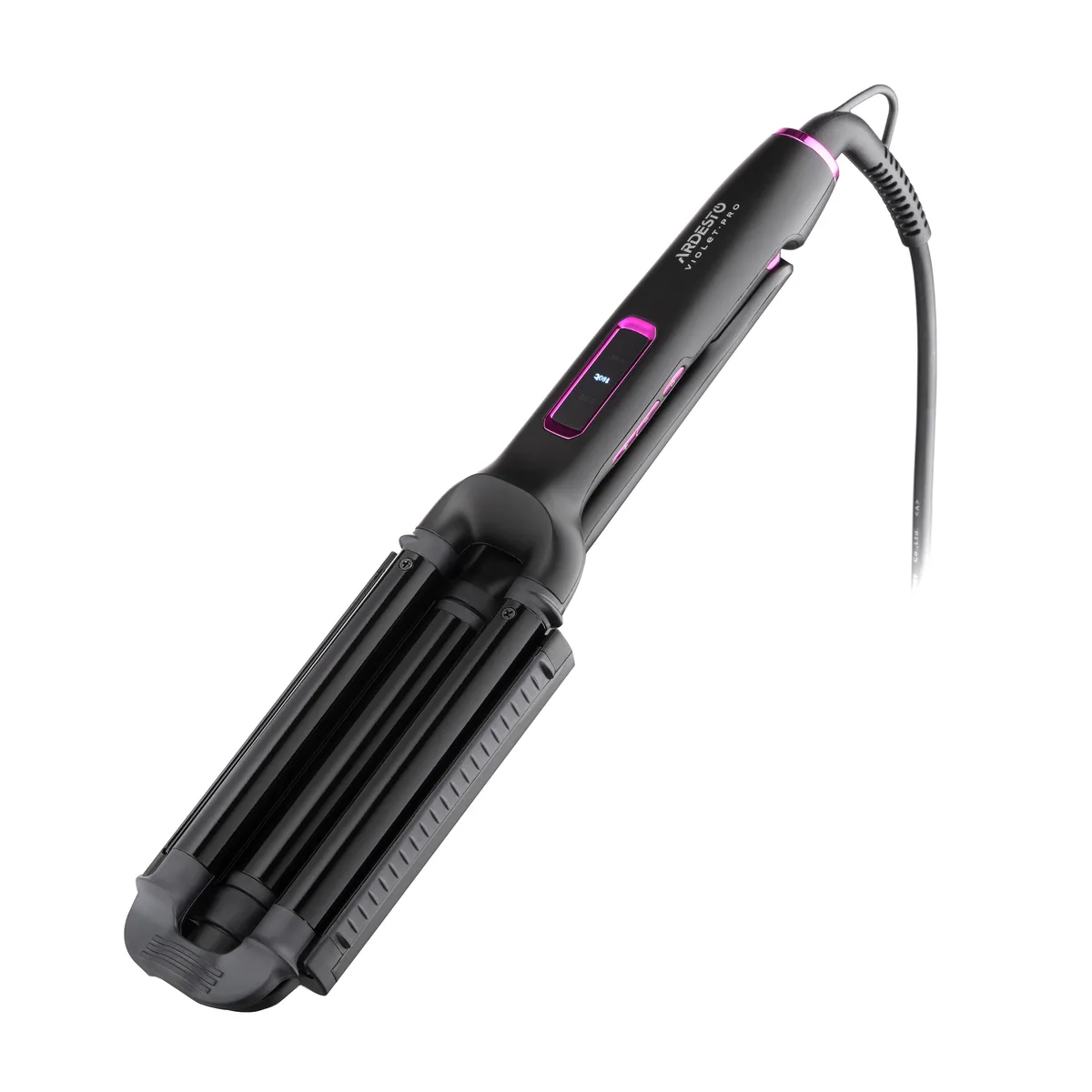 Прилад для укладки волосся ARDESTO Violet Pro, 90Вт, 170-210°C, керамічне покриття, чорний.