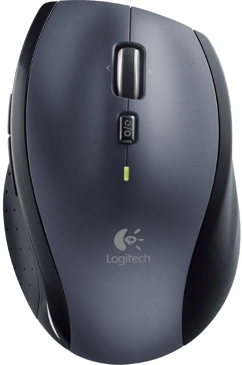 Миша Logitech бездротова велика лазерна срібляста 1000 dpi