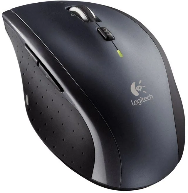 Миша Logitech бездротова велика лазерна срібляста 1000 dpi