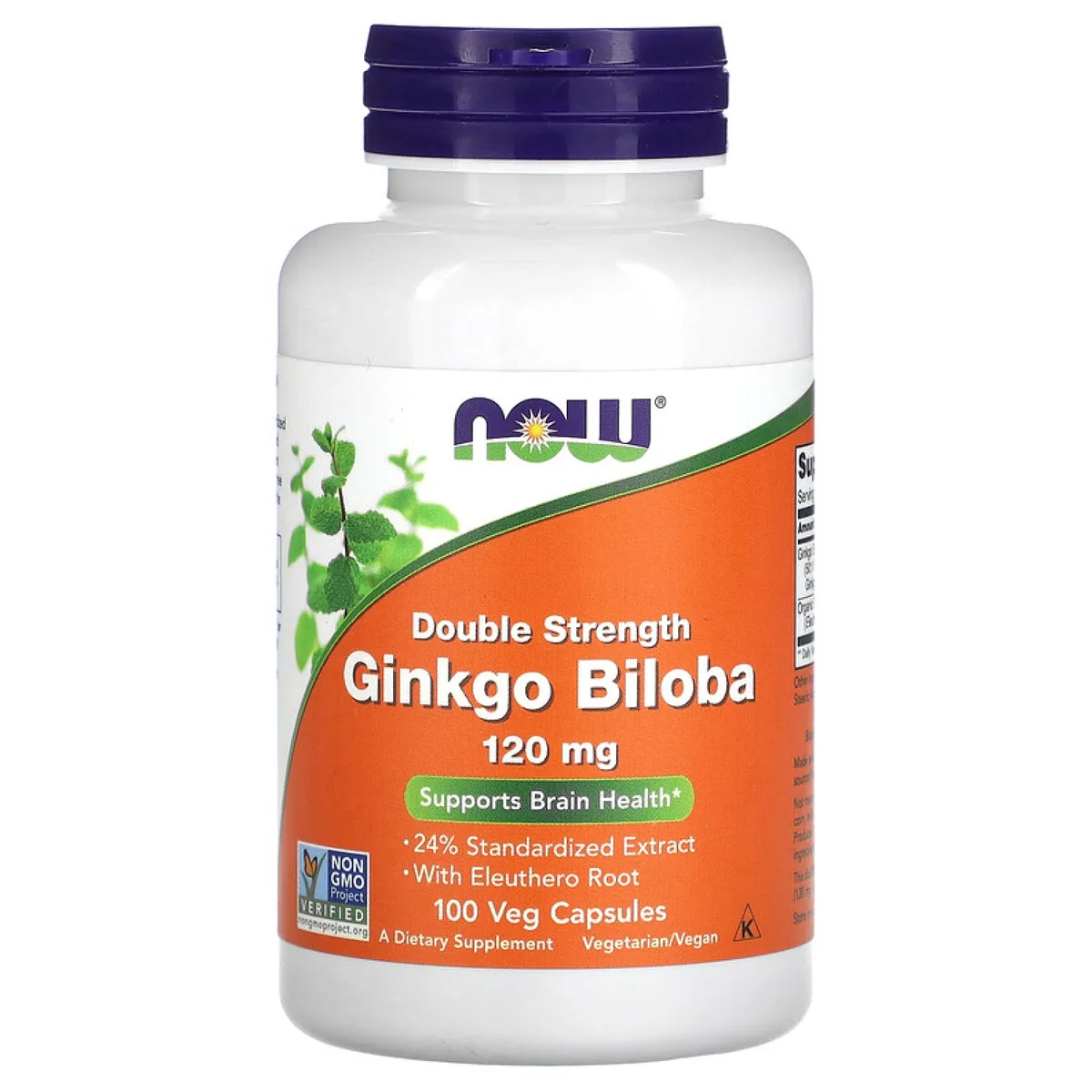 Ginkgo Biloba Now Foods екстракт 120 мг 100 капсул