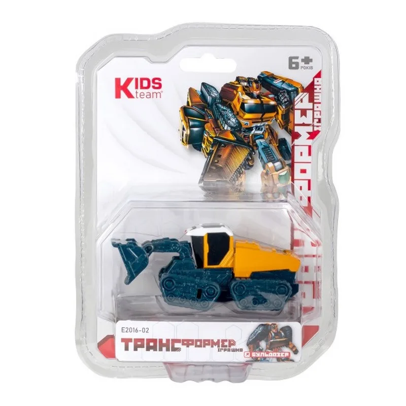 Дитяча іграшка трансформер Kids Team Пластик 15х10х5 см Жовтий
