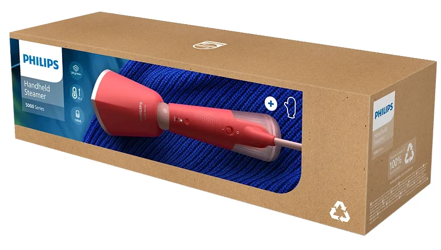 Відпарювач Philips 1400 Вт 24 г/хв Помаранчевий/червоний