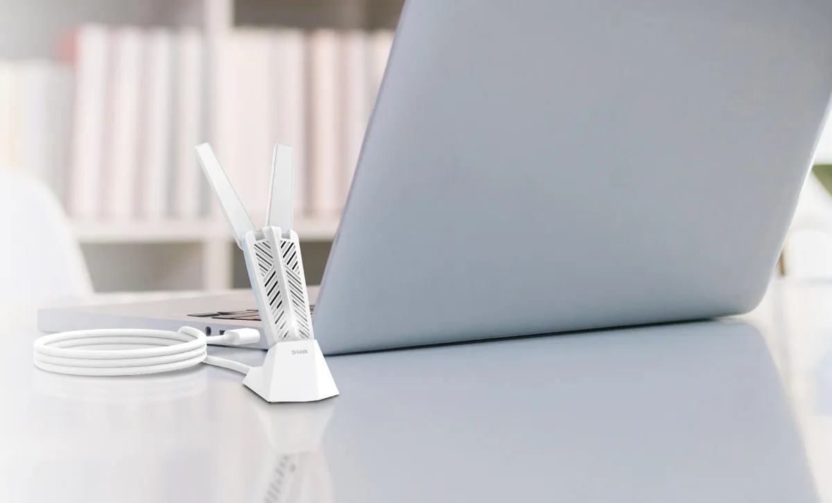 WiFi адаптер D-Link USB 3.0 тридіапазонний 2,4 5 6 ГГц чорний