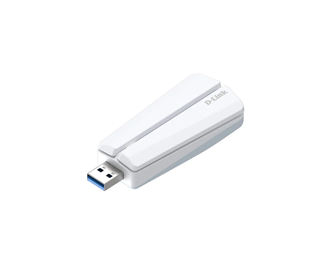 WiFi адаптер D-Link USB 3.0 тридіапазонний 2,4 5 6 ГГц чорний