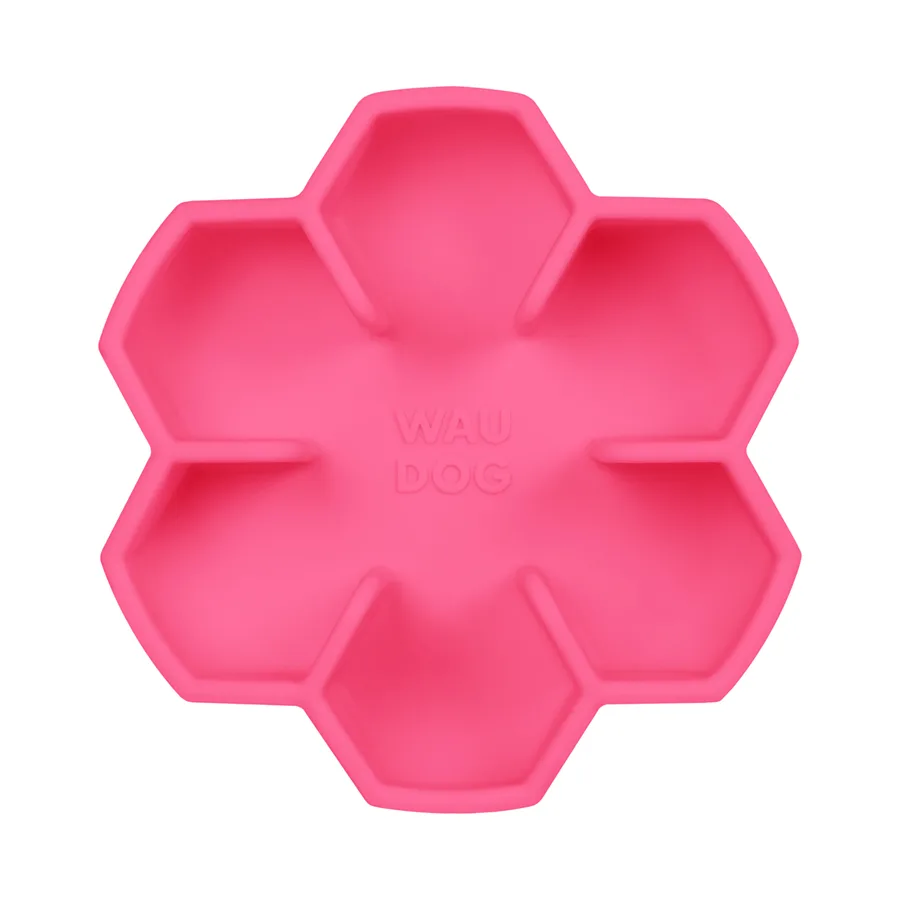 Миска для повільного харчування WAUDOG Silicone 750 мл силіконова рожевий