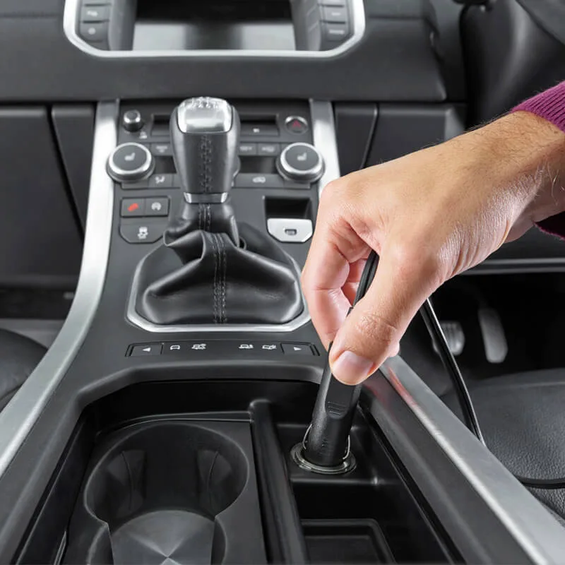 Автомобільний пилосос Black & Decker 12 В 0,37 л Чорно-сірий