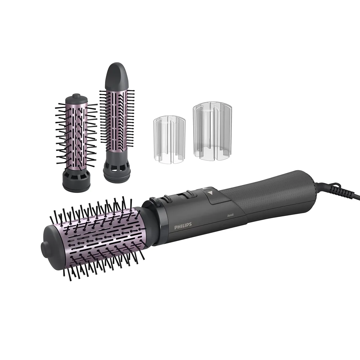 Фен-щетка Philips 7000 Series, 1000 Вт, 3 режима, ионизация, холодный обдув, черный цвет