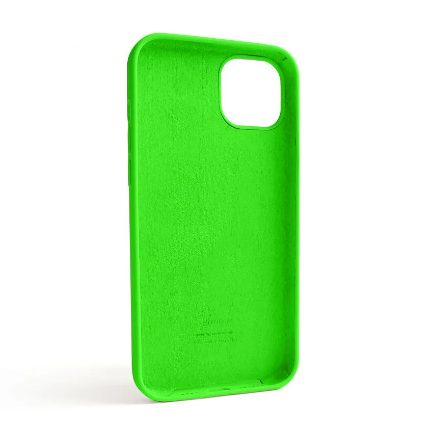 Чохол силиконовий для Apple iPhone 14 Plus  салатовий