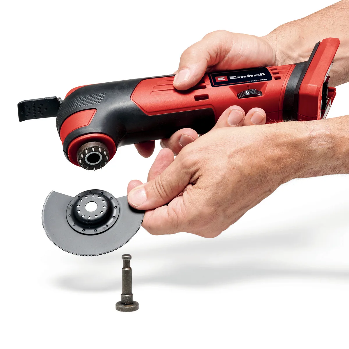 Акумуляторний реноватор Einhell TE-MG 18/1 Li - Solo PXC 18В з набором насадок 0.8, універсальний інструмент для ремонту.