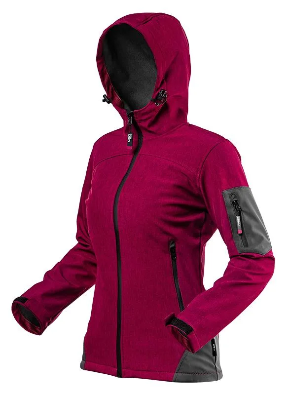 Куртка робоча жіноча Neo Tools Softshell XL фліс водонепроникна вітронепроникна червона утеплена