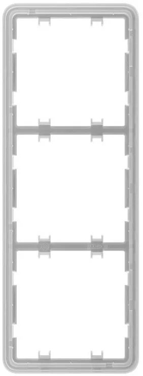 Рамка для вимикача на 3 секції Ajax Frame 3 seats for LightSwitch Vertical