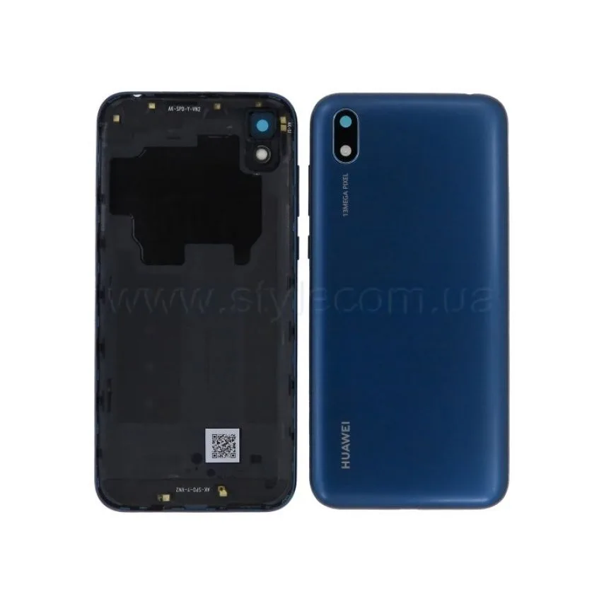 Корпус Huawei Original Quality 2019  синій зі склом камери та бічними кнопками