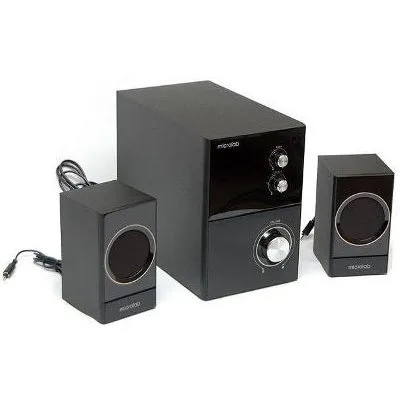 Акустична система MICROLAB M-223 2.1, 17W, mini-jack, чорний