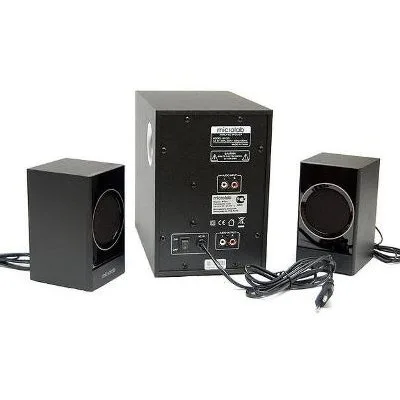 Акустична система MICROLAB M-223 2.1, 17W, mini-jack, чорний