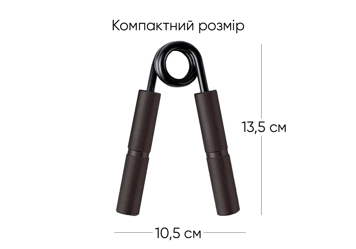 Кистевой эспандер EasyFit алюминий 159 кг черный 13,5х10,5 см