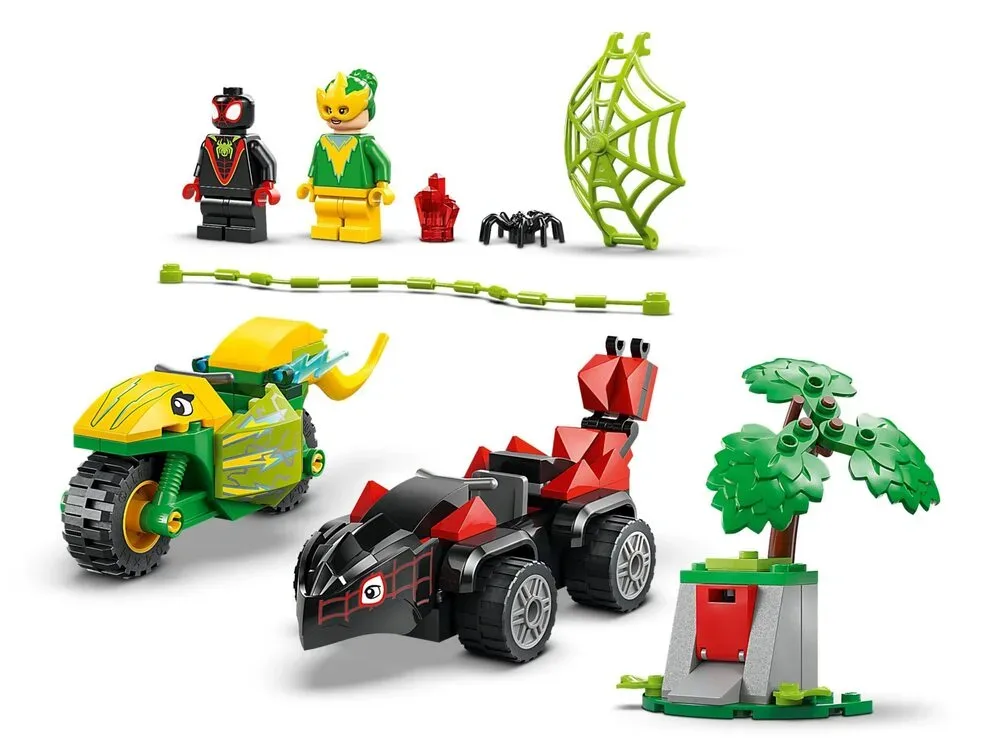 Конструктор LEGO Spidey 4+ електромобілі динозаври різнокольоровий