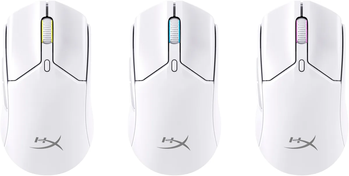 Миша HyperX Pulsefire Haste 2 mini, RGB, USB-A/WL/BT, білий