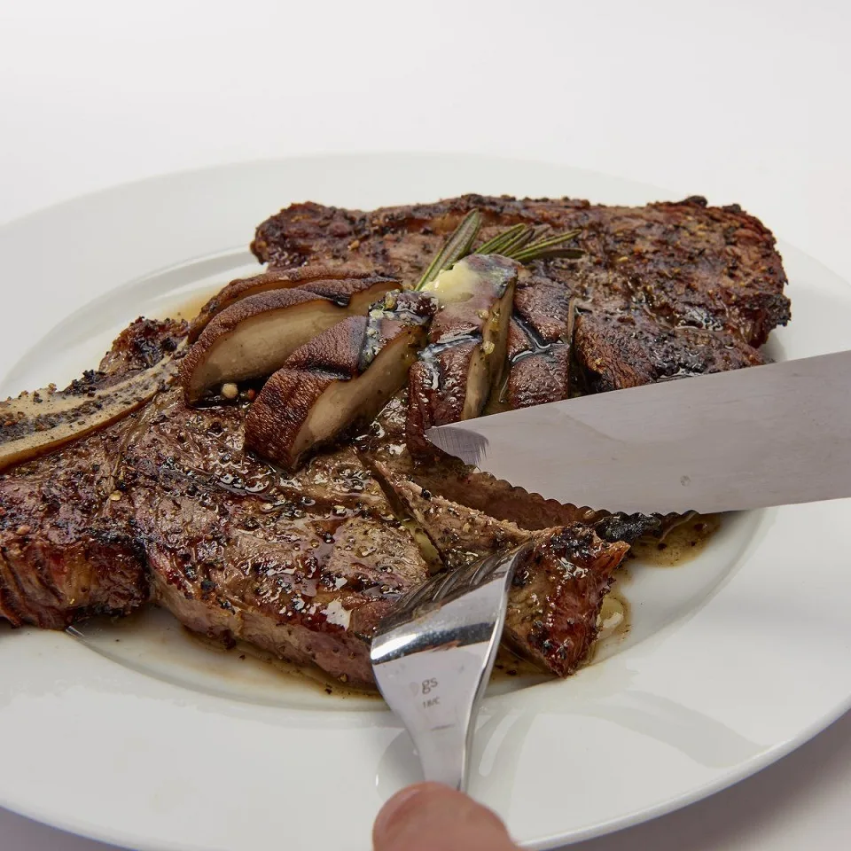 Набір ножів для стейку Broil King нержавіюча сталь 4 шт металік чорний