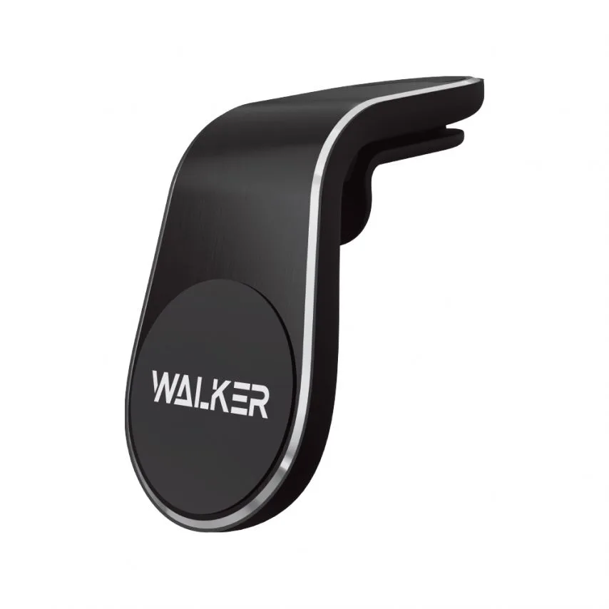 Автотримач магнітний WALKER метал пластиковий чорний