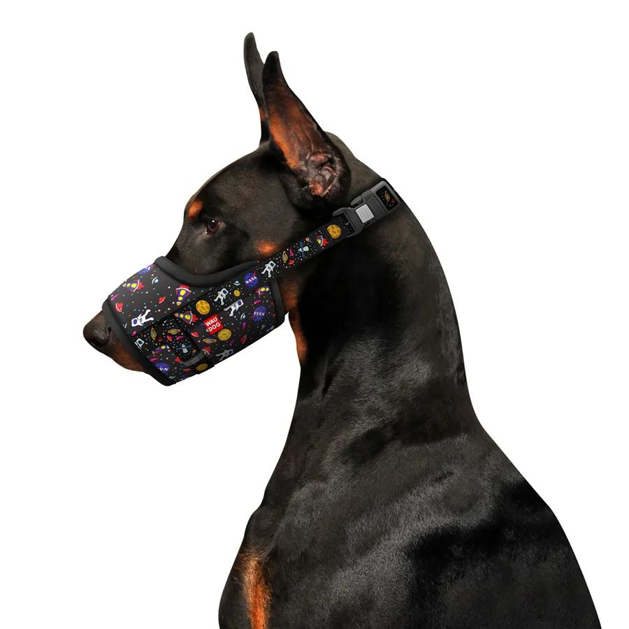 Намордник WAUDOG Nylon №3 25-34 см нейлоновый стиль NASA