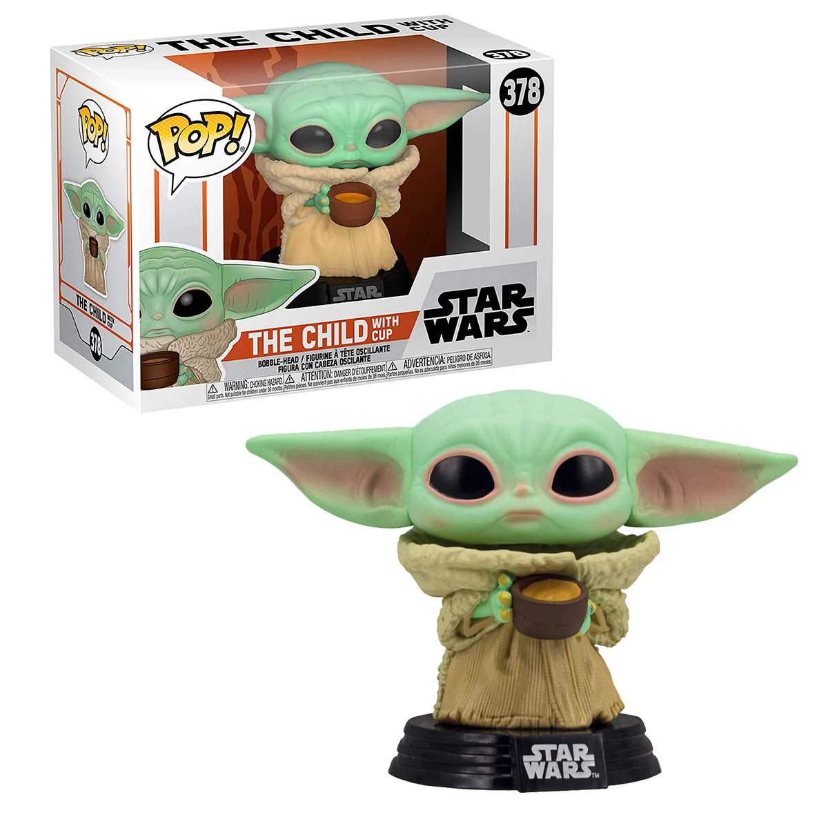 Ігрова фігурка Funko Pop! вініл 9,6 см Мандалорець Малюк із чашкою