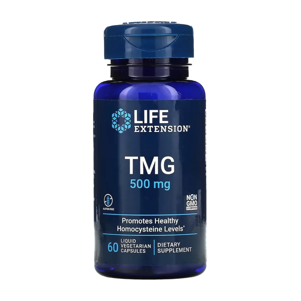 TMG 500 mg жидкие капсулы Life Extension 60 шт без ГМО поддержка сердца