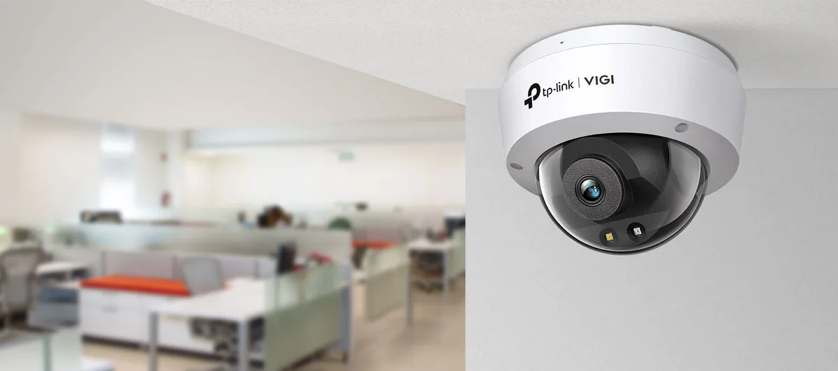 IP-Камера TP-LINK VIGI C250-2.8, PoE, 5Мп, 2,8 мм, H265+, IP66, Dome, кольорове нічне бачення, зовнішня