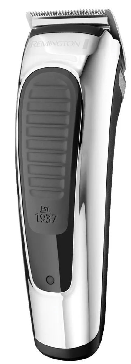 Машинка для стрижки Remington роторний мотор 8 насадок сірий