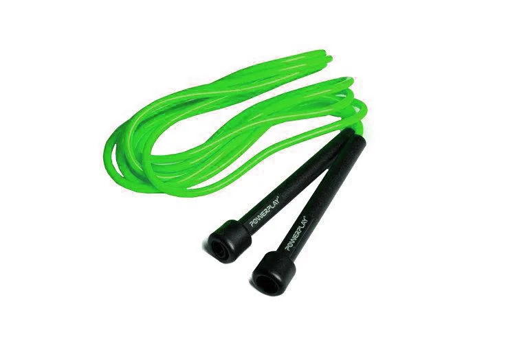Скакалка Active Point ПВХ 2,8 м Зелена Регульована довжина