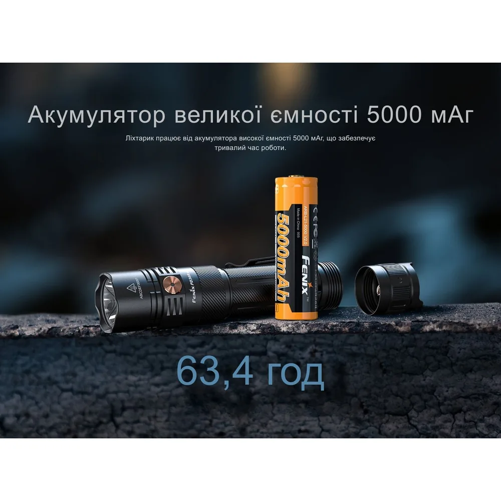 Тактический фонарь Fenix алюминиевый 146х30х26 мм белый 3000 лм