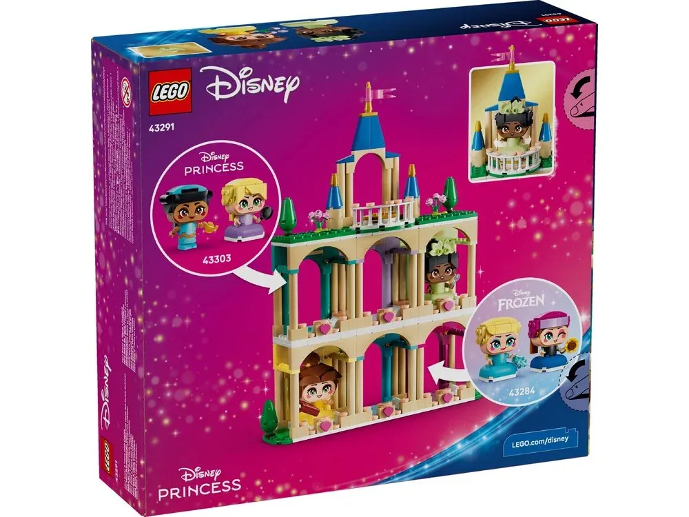 Конструктор LEGO Disney Princess Мініпринцеси Бель і Тіана з замком