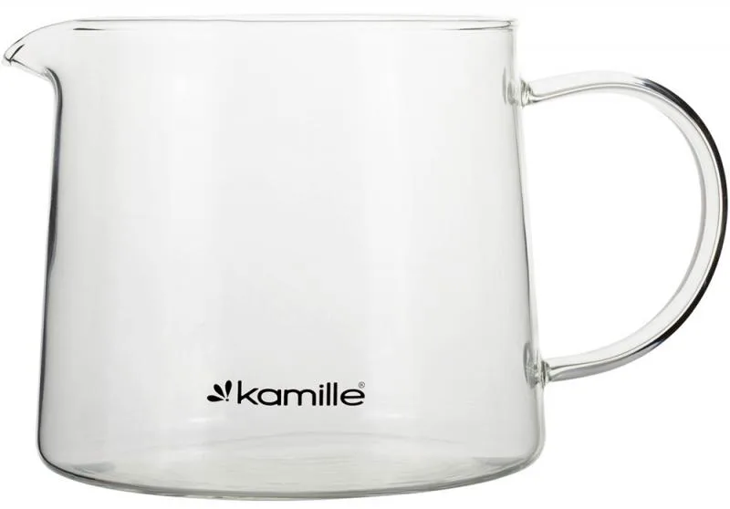 Чайник заварочний Kamille скляний 1000 мл з металевим ситечком