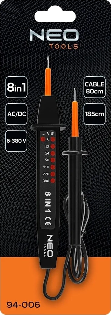 Детектор електричної напруги Neo Tools, 12-380В, 0.052кг