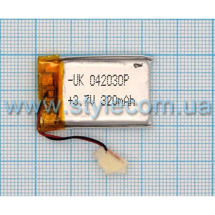 Акумулятор China 320mAh 3.7V 4х20х30 мм універсальний
