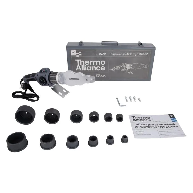 Паяльник Thermo Alliance BASE-101 1500 Вт для PPR Ø20-63 мм механический
