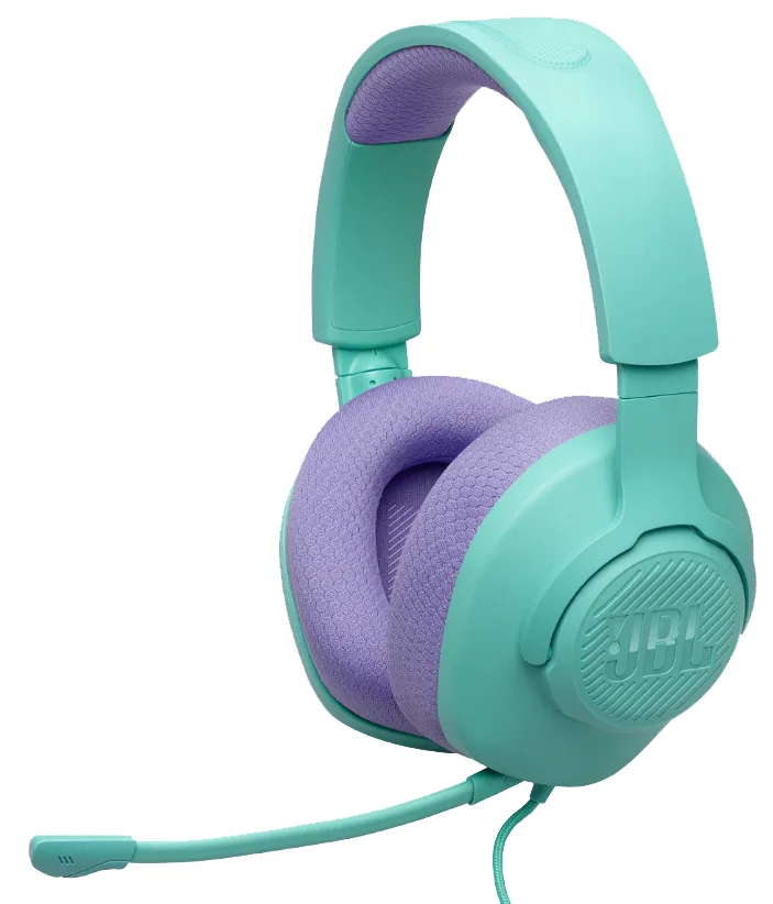 Гарнітура JBL дротова повнорозмірна пластикова блакитна 40 мм