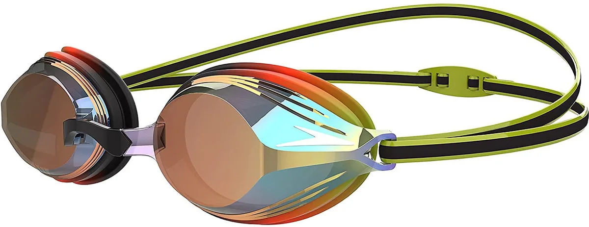 Окуляри для плавання Speedo пластик OSFM чорні зелені