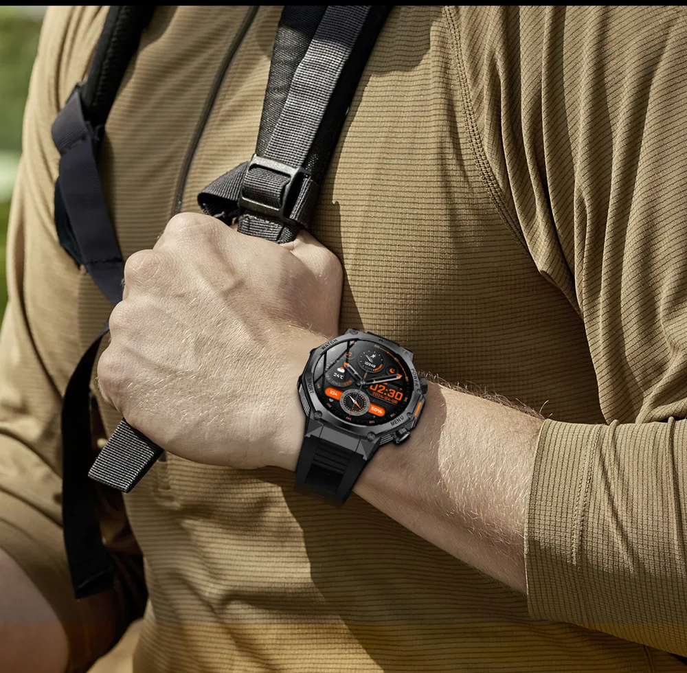 Годинники Modfit Titan-X Силікон 52 мм Чорні