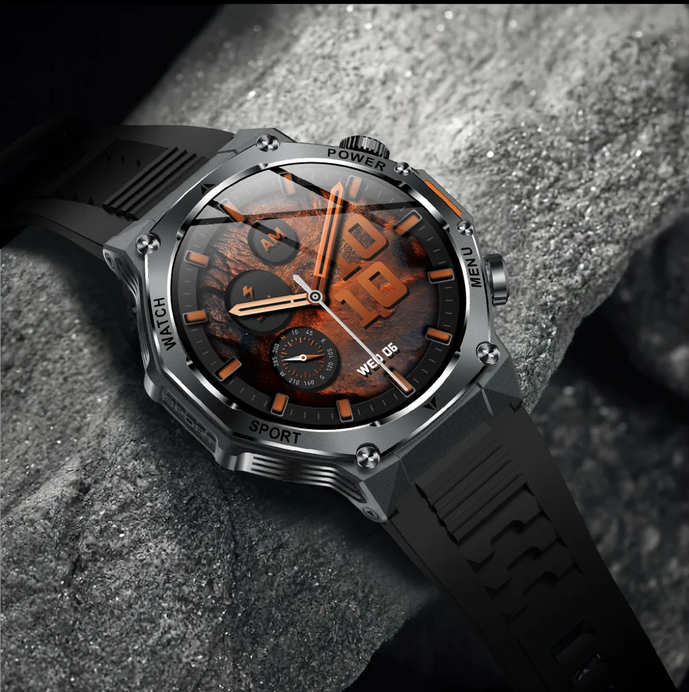 Годинники Modfit Titan-X Силікон 52 мм Чорні