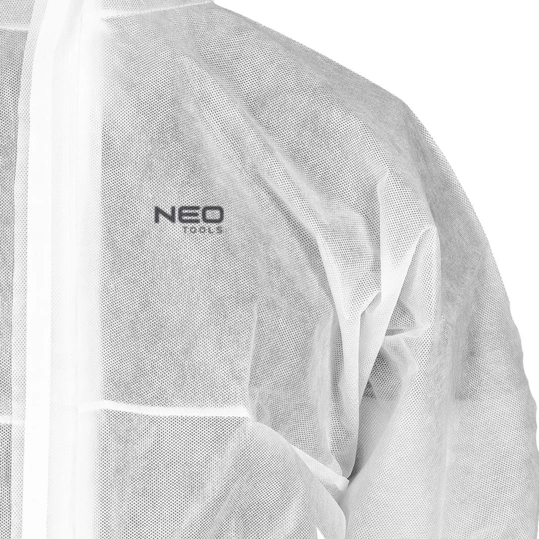 Костюм для малярних робіт Neo Tools, нетканий поліпропілен, щільність 50 г/м2, розмір XL, білий.