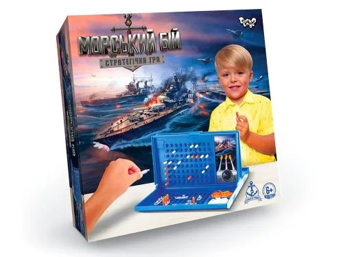 Настільна гра Dankotoys Морський бій для дітей та дорослих розвиваюча
