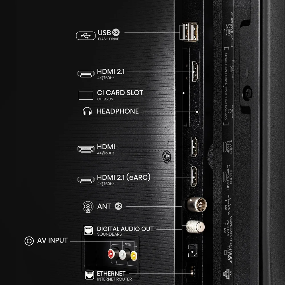 LED телевизор Hisense 50 дюймов UHD черный