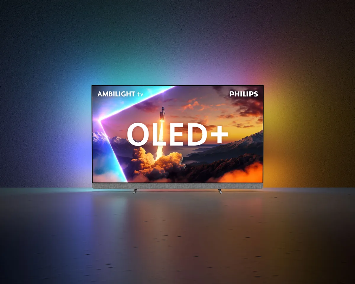 Телевізор 55" Philips OLED+ 4K 144Hz Smart Google TV Black Ambilight Bowers & Wilkins sound