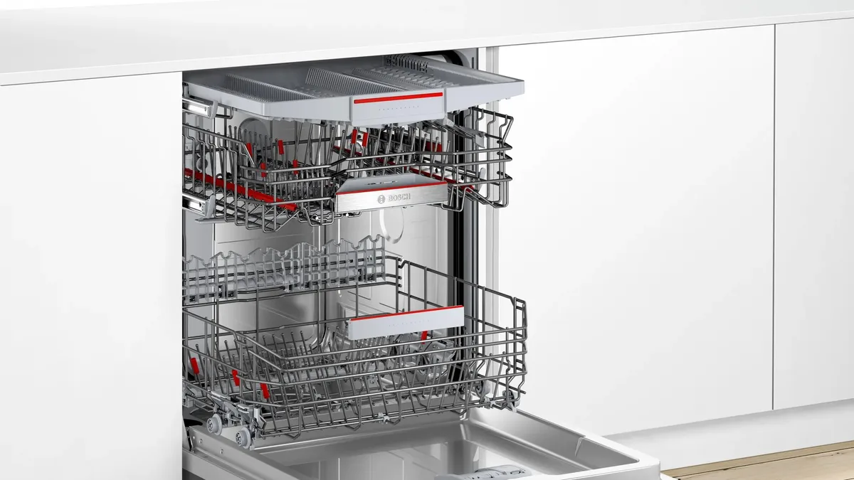 Вбудована посудомийна машина Bosch, 13 комплектів, клас енергоефективності A+++, ширина 60 см, з дисплеєм та додатковим кошиком, б