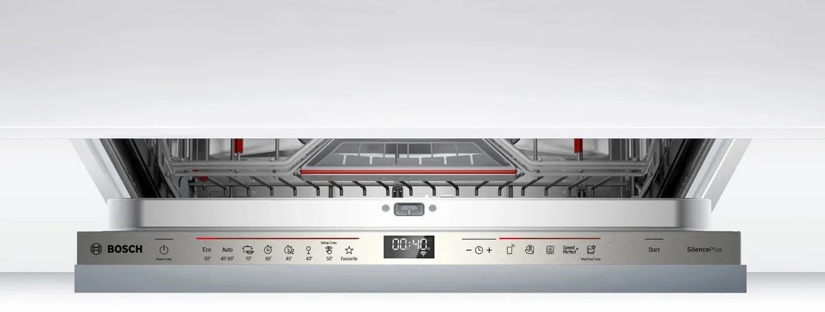Вбудована посудомийна машина Bosch, 13 комплектів, клас енергоефективності A+++, ширина 60 см, з дисплеєм та додатковим кошиком, б