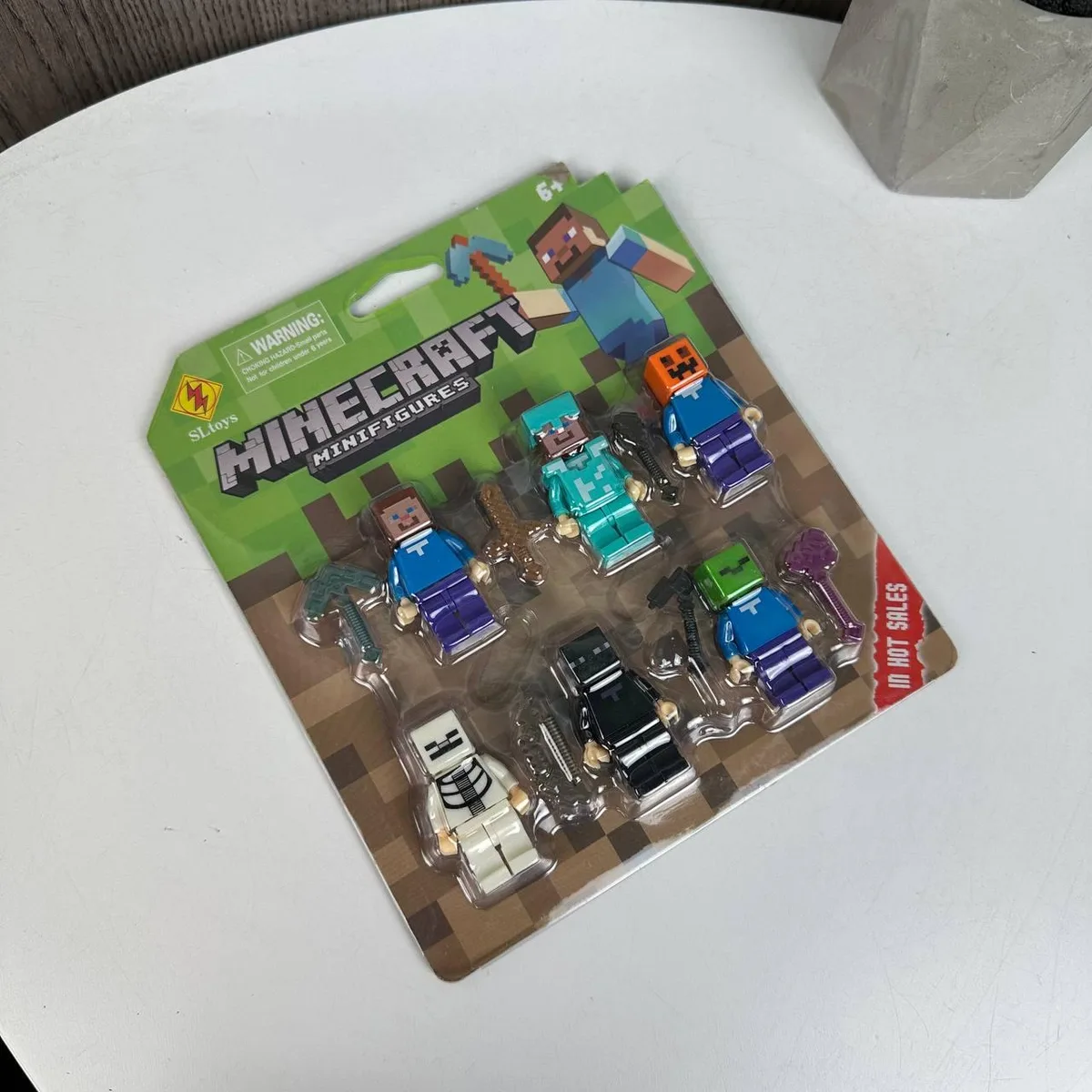 Фигурки LEGO Майнкрафт 6 фигурок с инструментом пластик 22х18 см разные цвета
