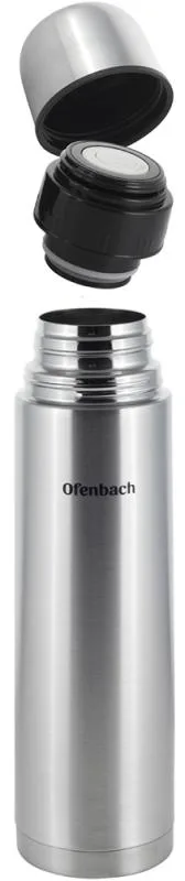 Термос Ofenbach 750 мл з нержавіючої сталі герметичний з кришкою-склянкою