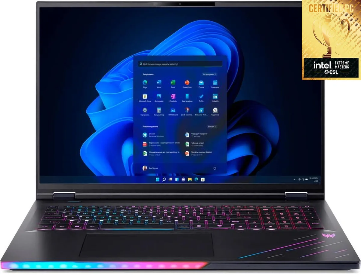 Ноутбук Acer Predator Helios 18 PH18-73 18" WQXGA IPS, Intel U9-275HX, 192GB, F5TB, NVD5080-16, Win11P