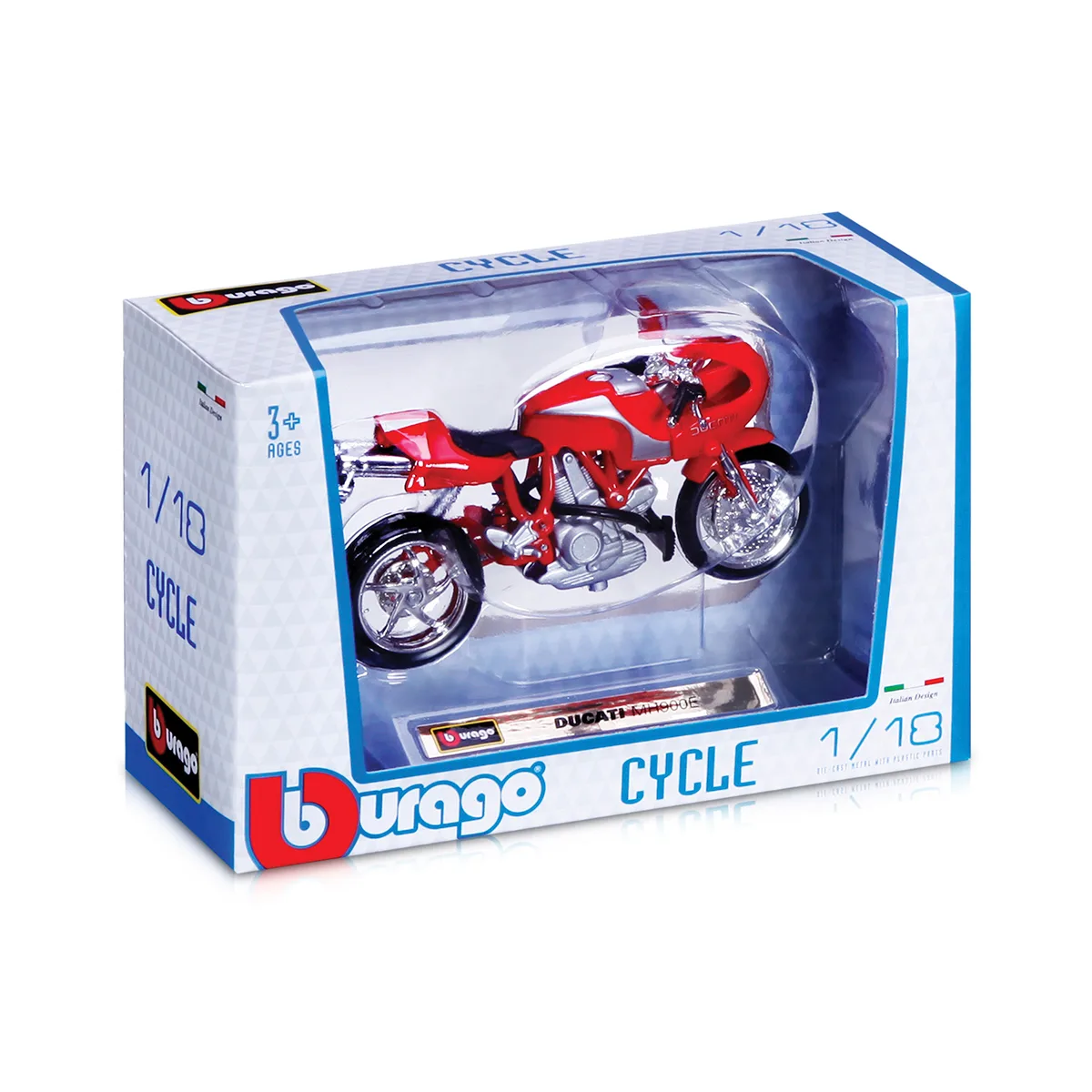 Моделі мотоциклів Bburago метал 1:18 різні кольори в диспенсері